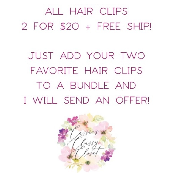 NEW Trendy Jumbo Large Rectangle Hair Claw Clip Pastel Dusty Blue - Picture 3 of 3